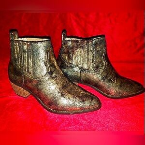 Band of Gypsies Metallic Ankle Boots